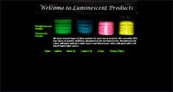 Desktop Screenshot of luminescentproducts.com