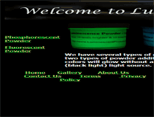 Tablet Screenshot of luminescentproducts.com